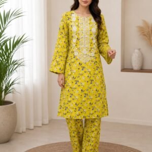2 Piece - Embroidered Suit - 04