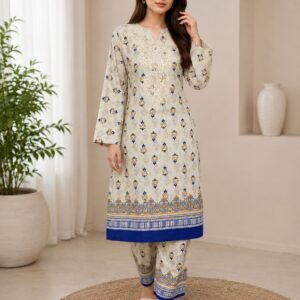 2 Piece - Embroidered Suit - 08