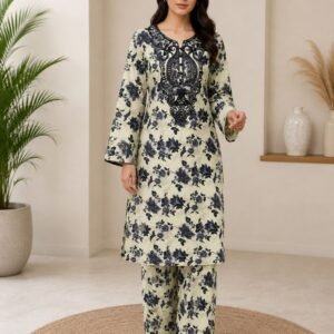 2 Piece - Embroidered Suit - 10