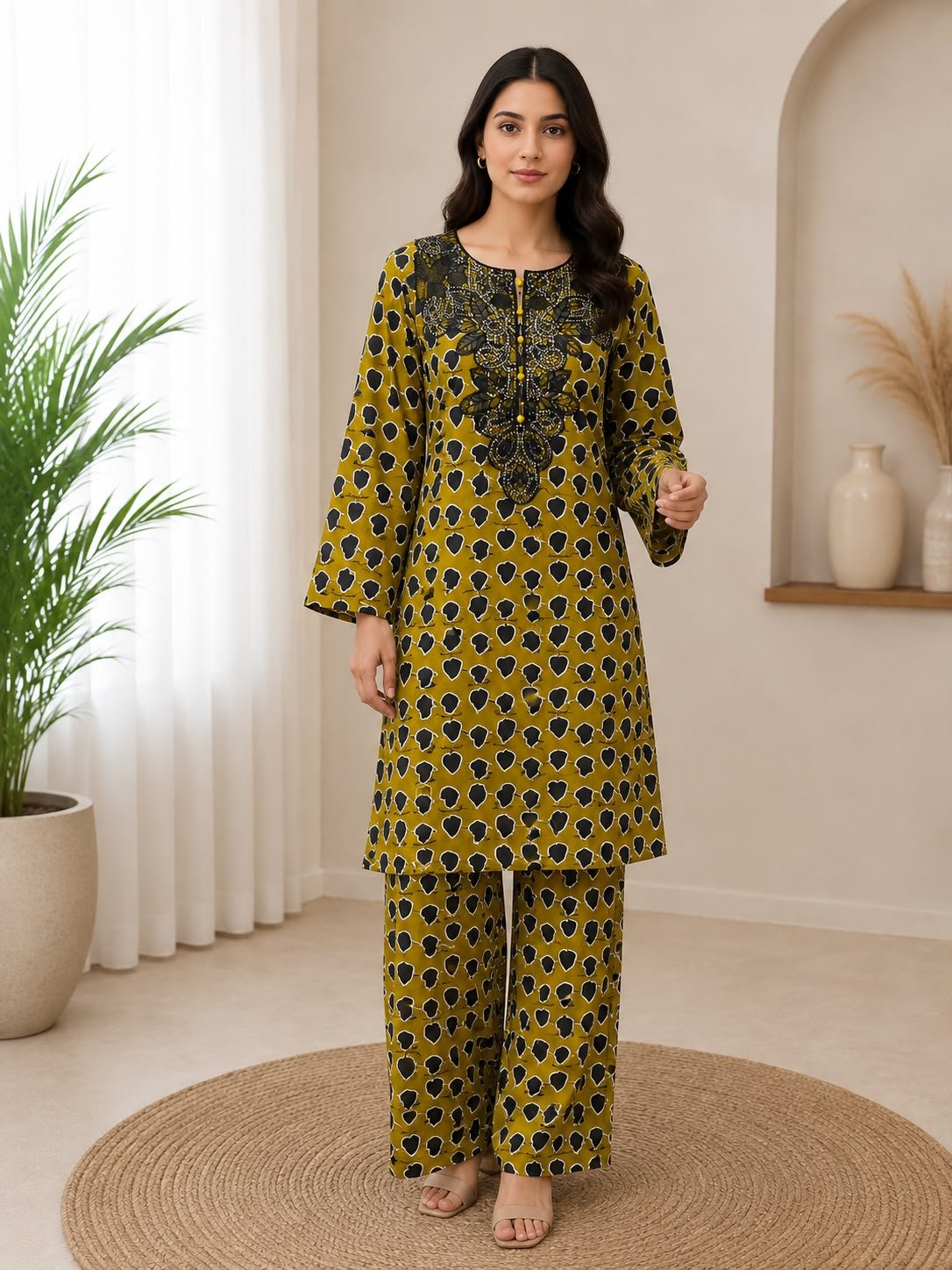 2 Piece - Embroidered Suit - 11