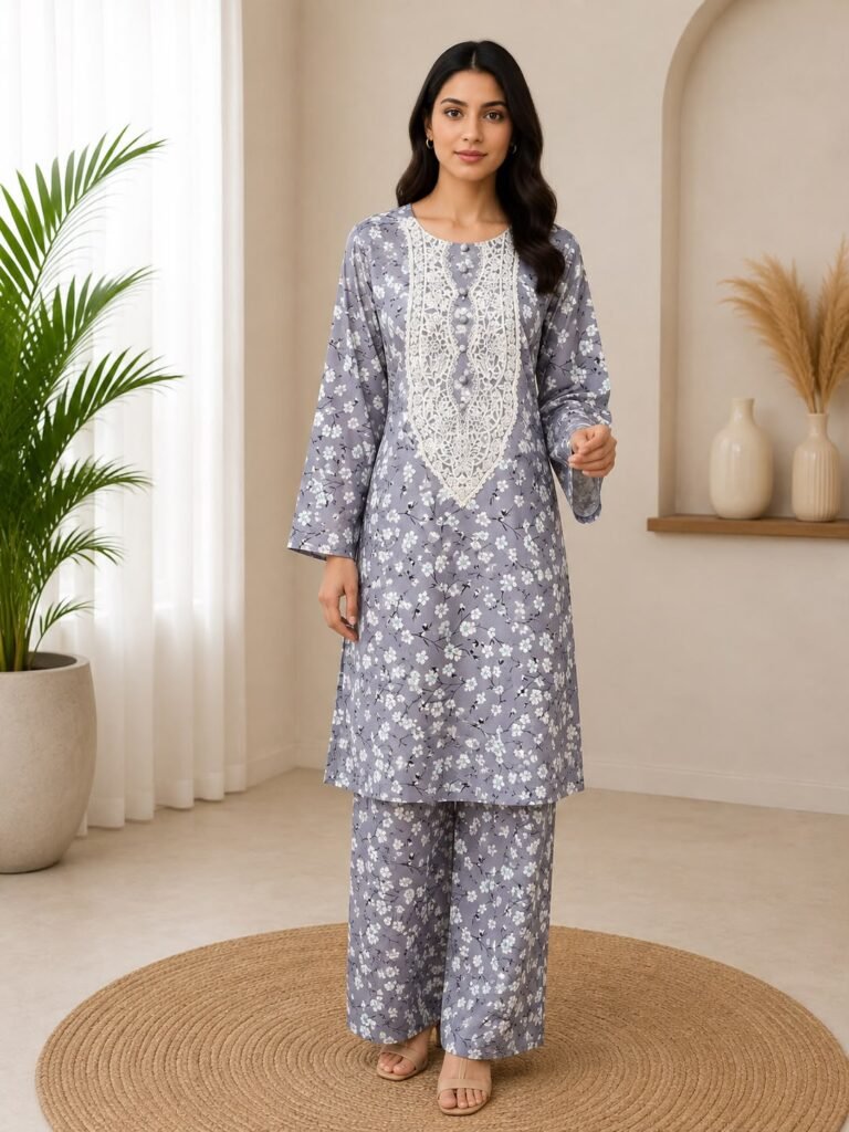 2 Piece – Embroidered Suit – 13