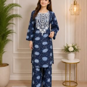 2 Piece - Embroidered Suit - 14