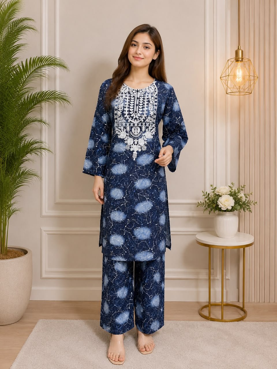 2 Piece - Embroidered Suit - 14