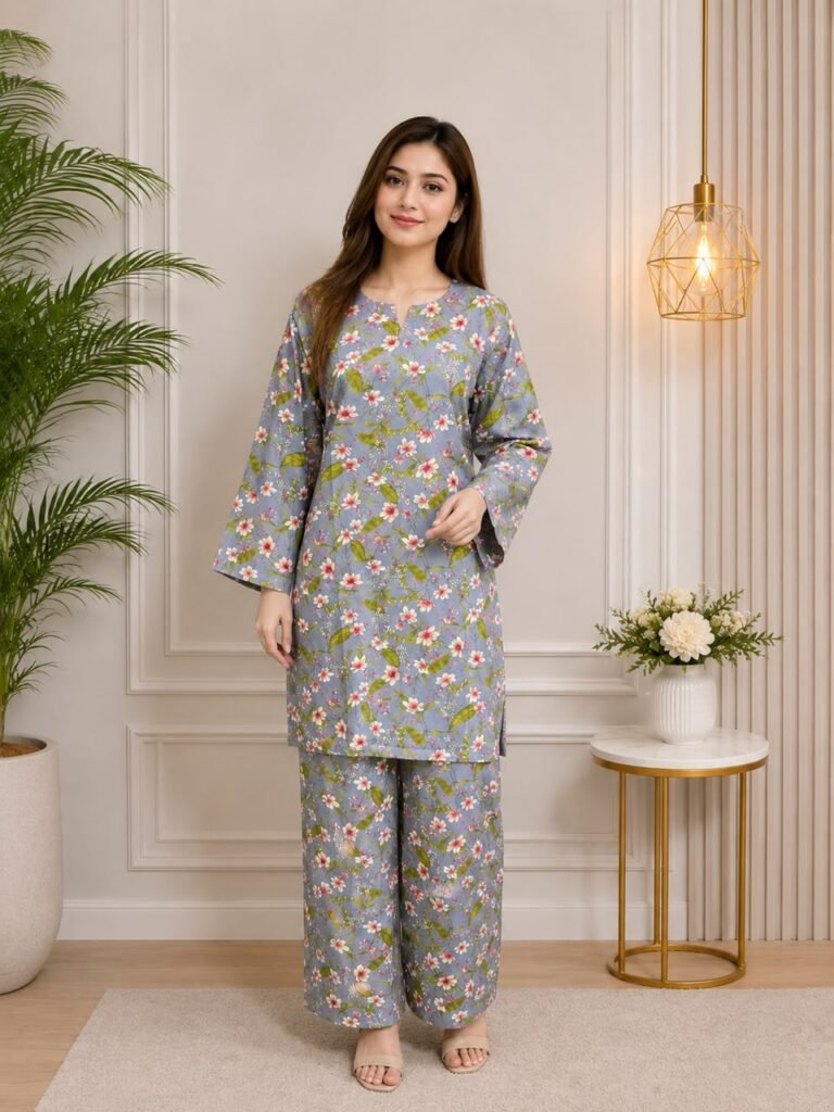 2 Piece – Embroidered Suit – 01