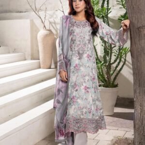 3 Piece - Embroidered Lawn Suit - 07