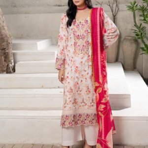 3 Piece - Embroidered Lawn Suit - 11
