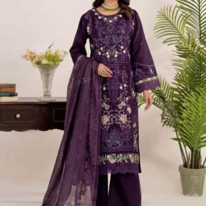 3 Piece - Embroidered Lawn Suit - 05