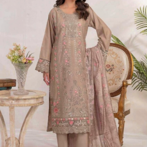 3 Piece - Embroidered Lawn Suit - 01