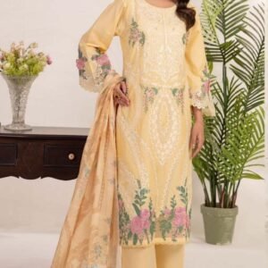 3 Piece - Embroidered Lawn Suit - 03